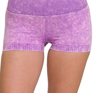 Zenana Outfitters Lavender Bike Shorts